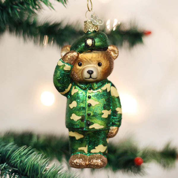 Coming Soon!! Army Bear Ornament