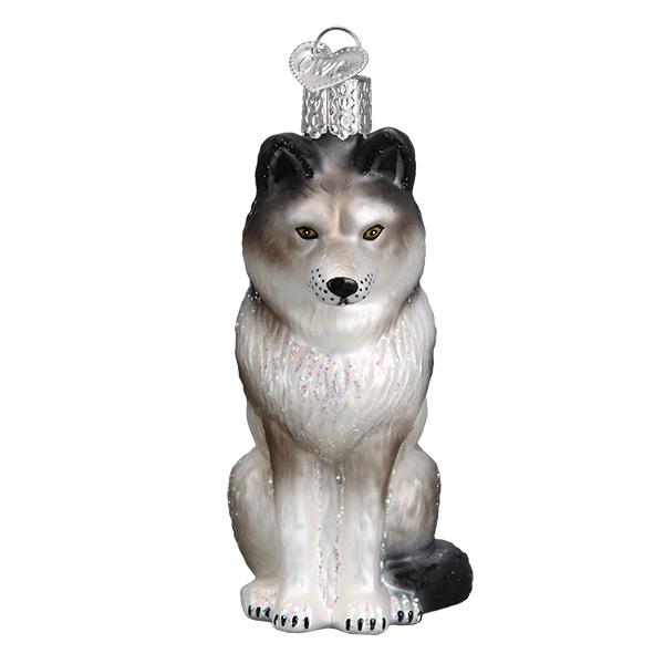 New!! Sitting Wolf Ornament