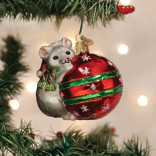 Coming Soon!! Playful Christmas Mouse Ornament