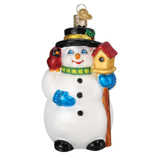 OWC Snowman With Cardinal