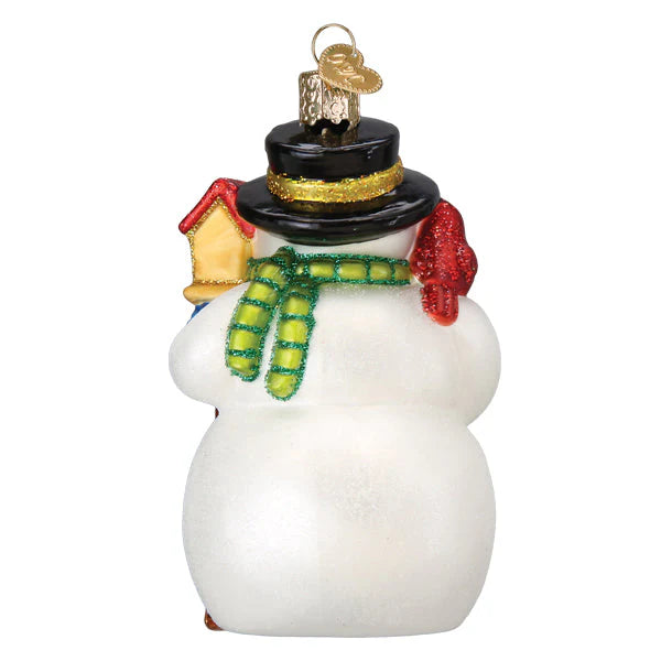 OWC Snowman With Cardinal