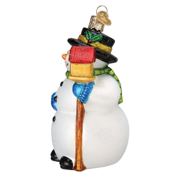 OWC Snowman With Cardinal