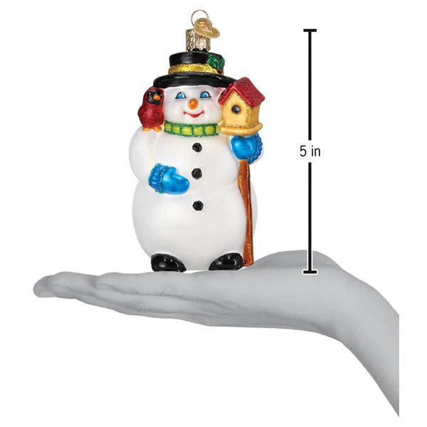 OWC Snowman With Cardinal