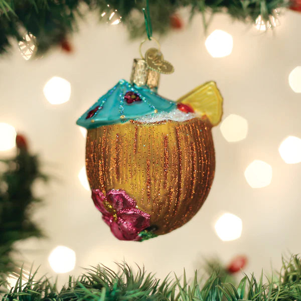 Coming Soon! Tropical Coconut Drink Ornament