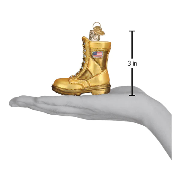 NEW!! Military Boot Ornament