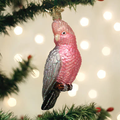 Old World Christmas Rose-Breasted Cockatoo Ornament