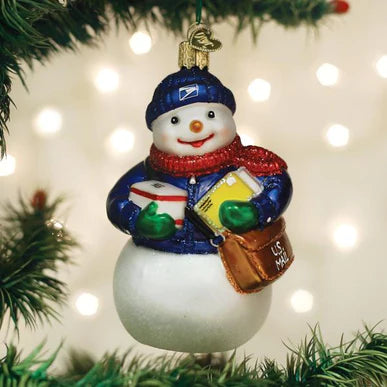 Old World Christmas USPS Snowman Ornament