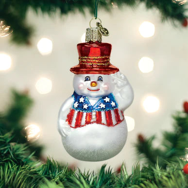 Old World Christmas Patriotic Snowman