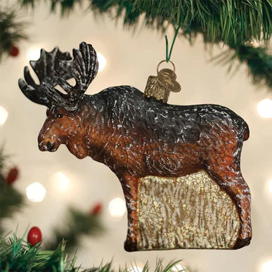 Old World Christmas Vintage Moose Ornament