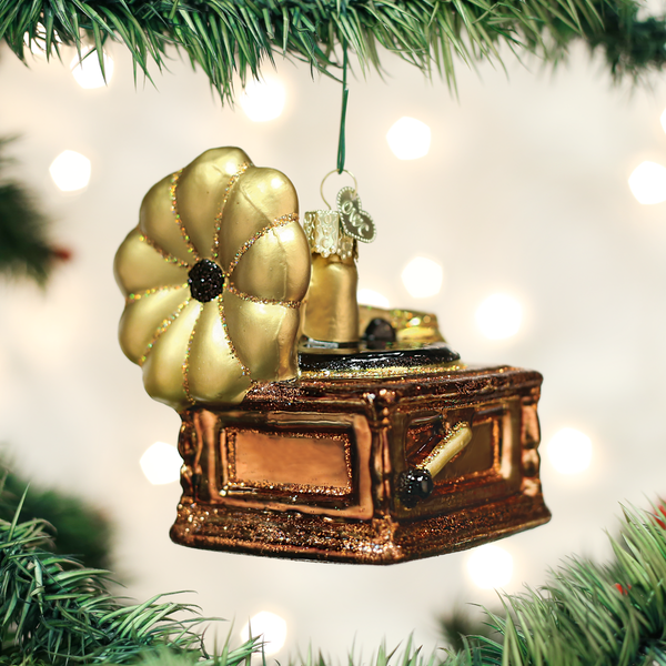 Old World Christmas Phonograph Ornament