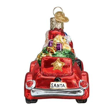 Old World Christmas Santa in Antique Car