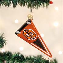 Oklahoma State Glass Pennant
