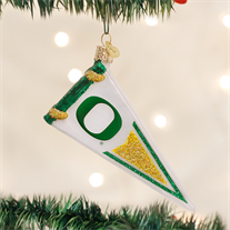 University of Oregon Glass Pennant