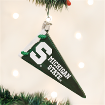 Michigan State Glass Pennant