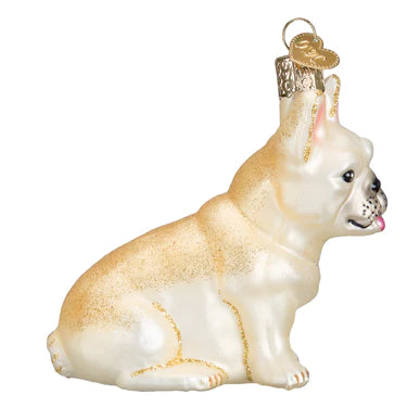 Old World Christmas French Bulldog Ornament