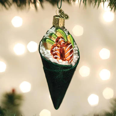 Old World Christmas Sushi Hand Roll Ornament