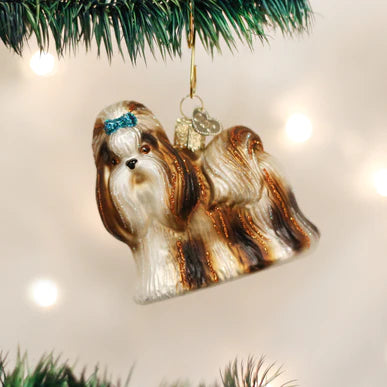 Old World Christmas Shih Tau Glass Ornament