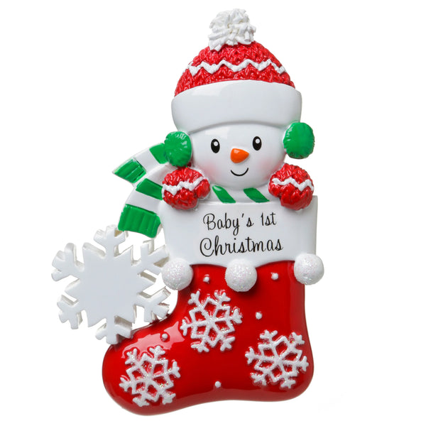 Snowbaby in Stocking- Boy/Girl/No Gender