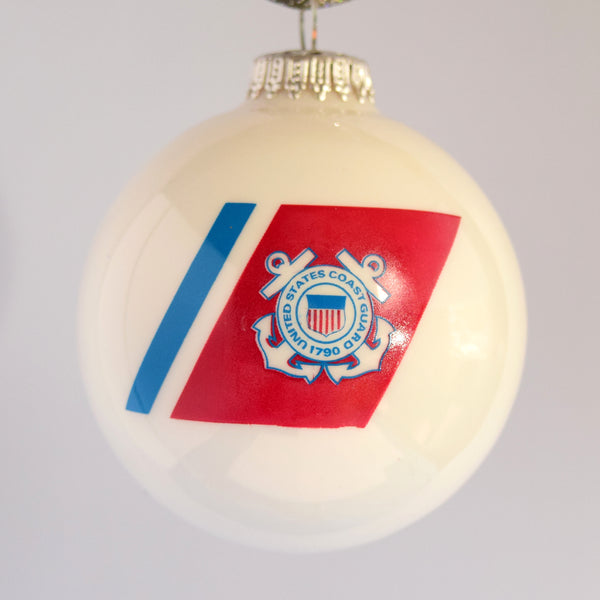 Coast Guard Glass Ornament
