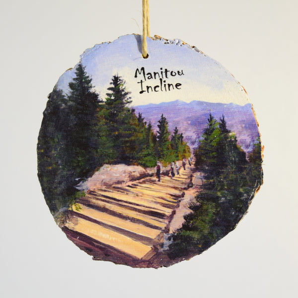 Manitou Incline Wood Ornament