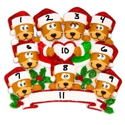 BROWN BEAR FAMILY OF 9