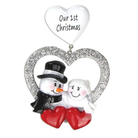Personalized -Our 1st Christmas Snowmen