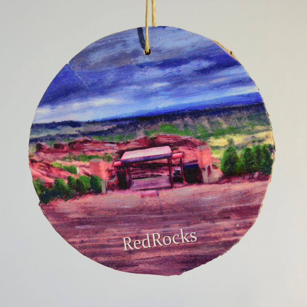 Red Rocks Wood Ornament