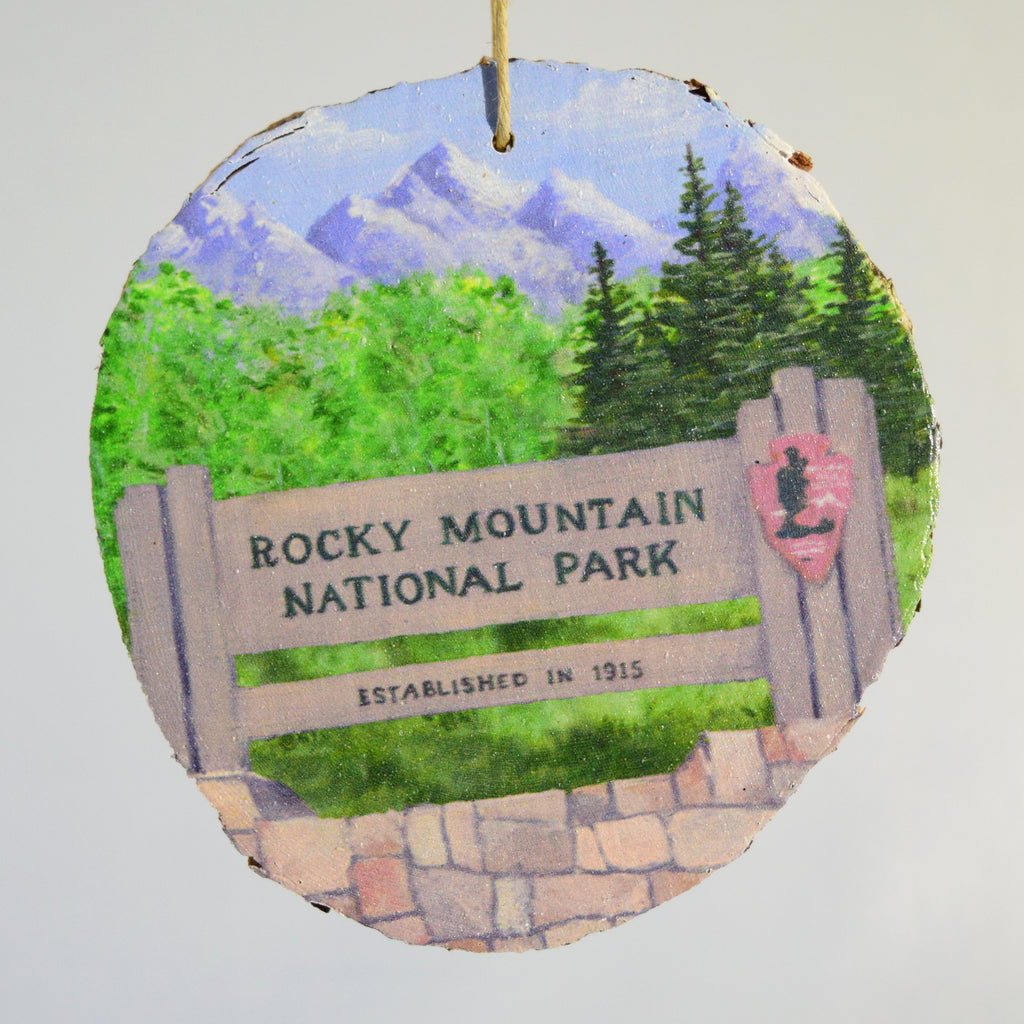 Rocky Mountain National Park Wood Ornament