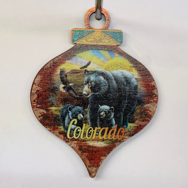 Colorado Bear Drop Ornament