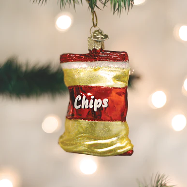 Old World Christmas Bag Of Chips Ornament