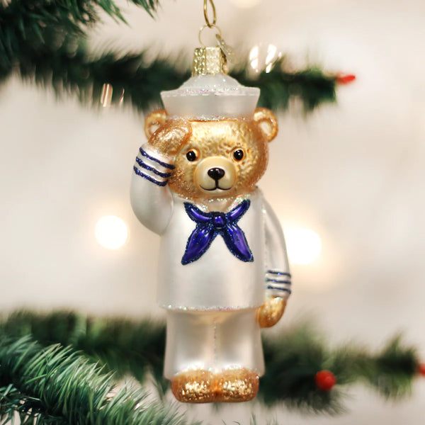 Coming Soon!! Navy Bear Ornament