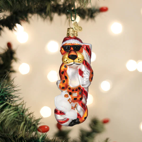Coming Soon!! Chester Cheetah On Candy Cane Ornament