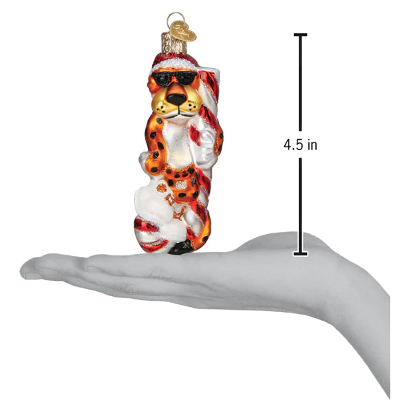 Coming Soon!! Chester Cheetah On Candy Cane Ornament