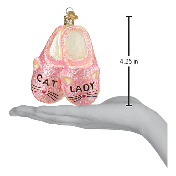 Coming Soon!!! Cat Lady Slippers Ornament