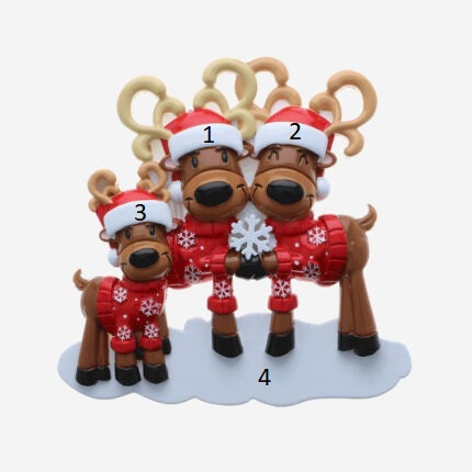 3 Reindeer family