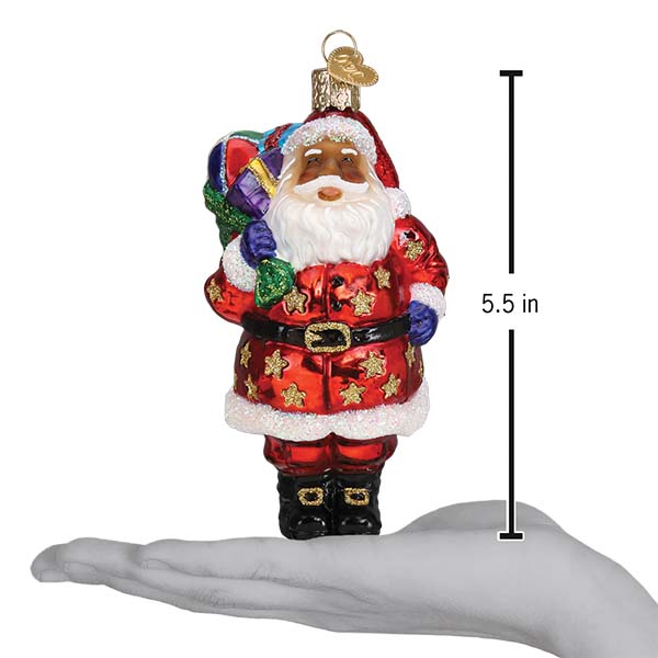 Jolly African American Santa