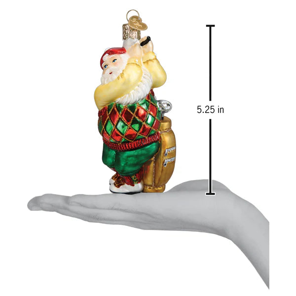 OWC-Golfing Santa Ornament