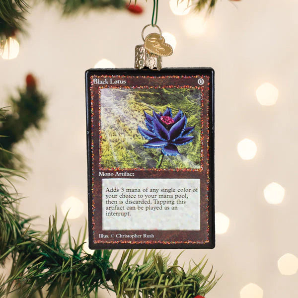 NEW!!! Magic: The Gathering Black Lotus Card Ornament