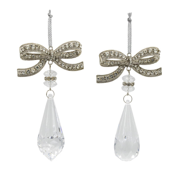 Coming Soon!!! Acrylic Bow with Crystal Drop (2 options)