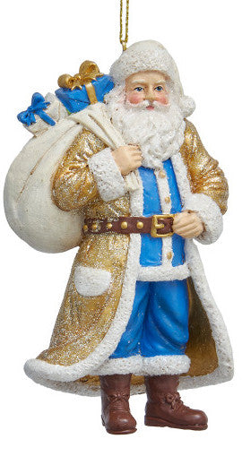 NEW!!! Blue and Gold Santa (2 options)