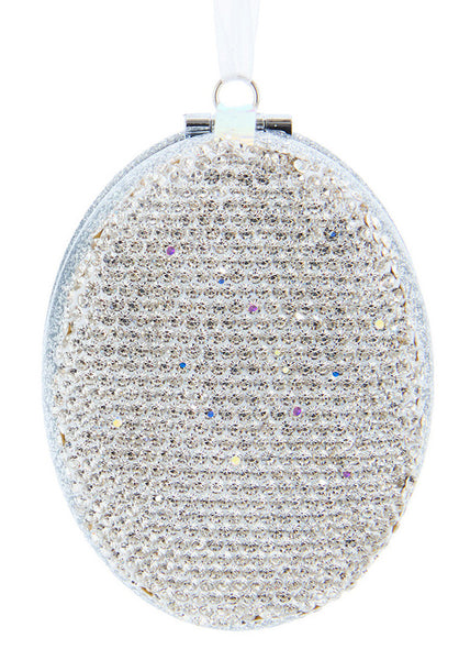 Coming Soon!!! Silver Bedazzled Mirror Ornament (Heart or Oval)