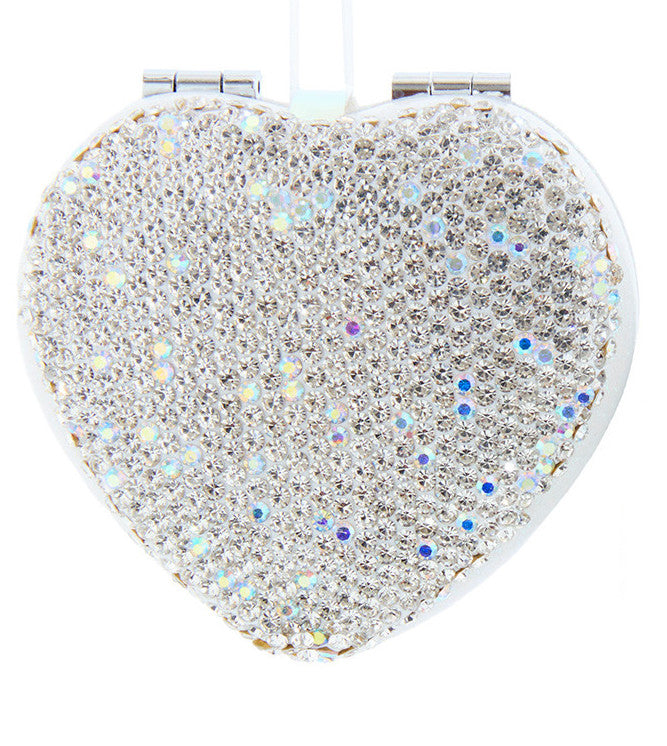 Coming Soon!!! Silver Bedazzled Mirror Ornament (Heart or Oval)