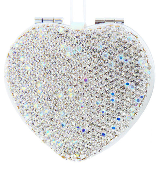 Coming Soon!!! Silver Bedazzled Mirror Ornament (Heart or Oval)