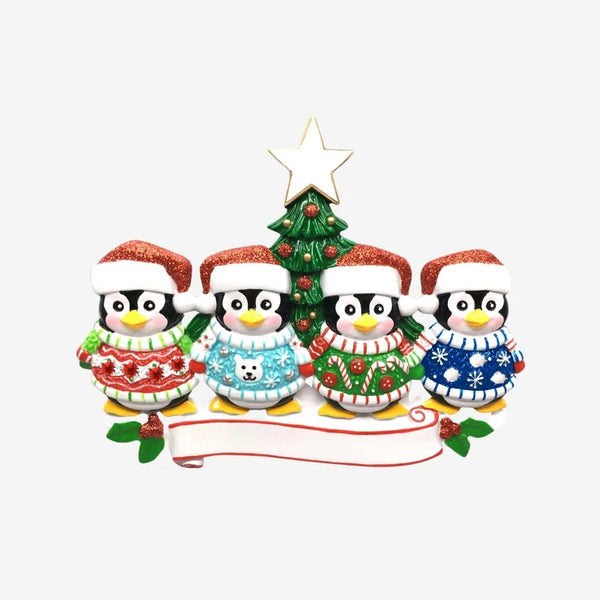 Ugly Sweater Penguin Family of 2