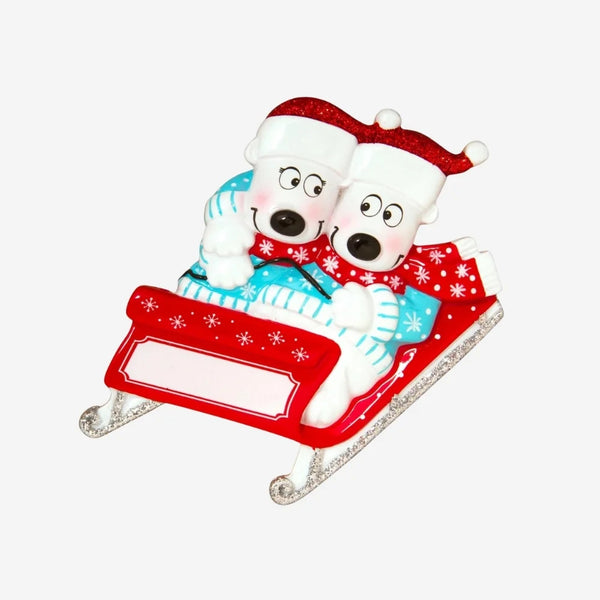 NEW!!!  Bears on Sled couple
