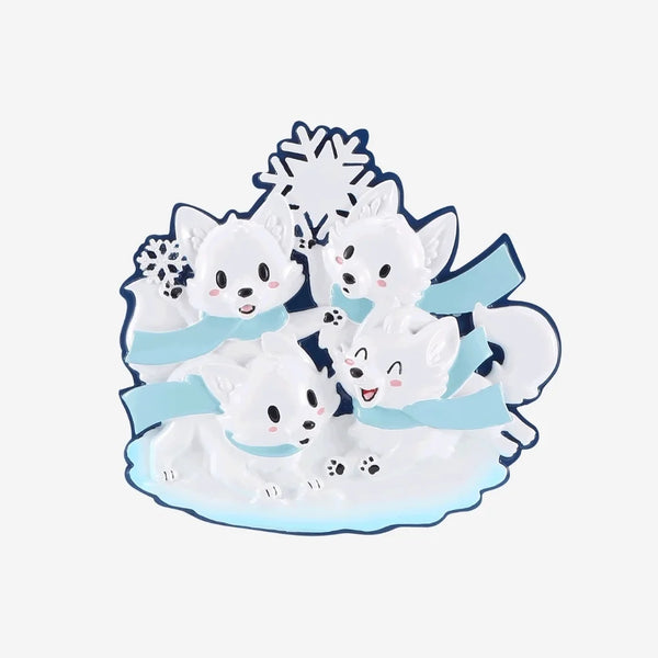 Arctic Fox Family of 4