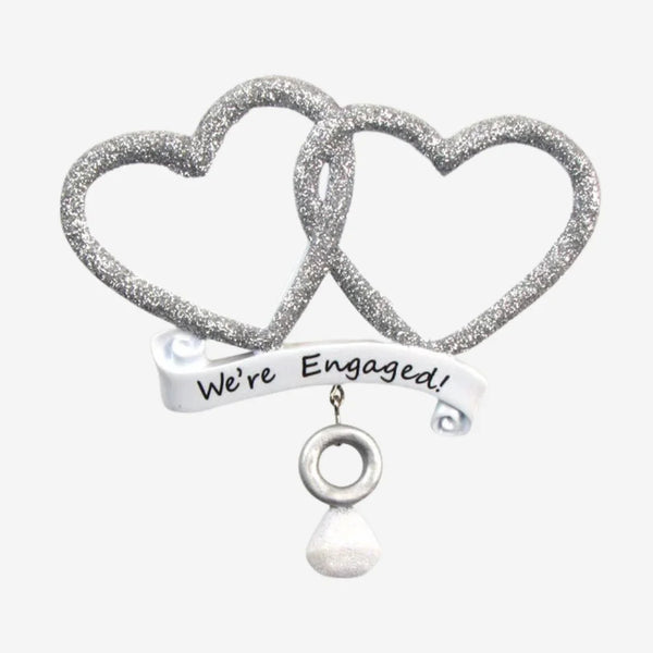 We're Engaged Personalized ornanment
