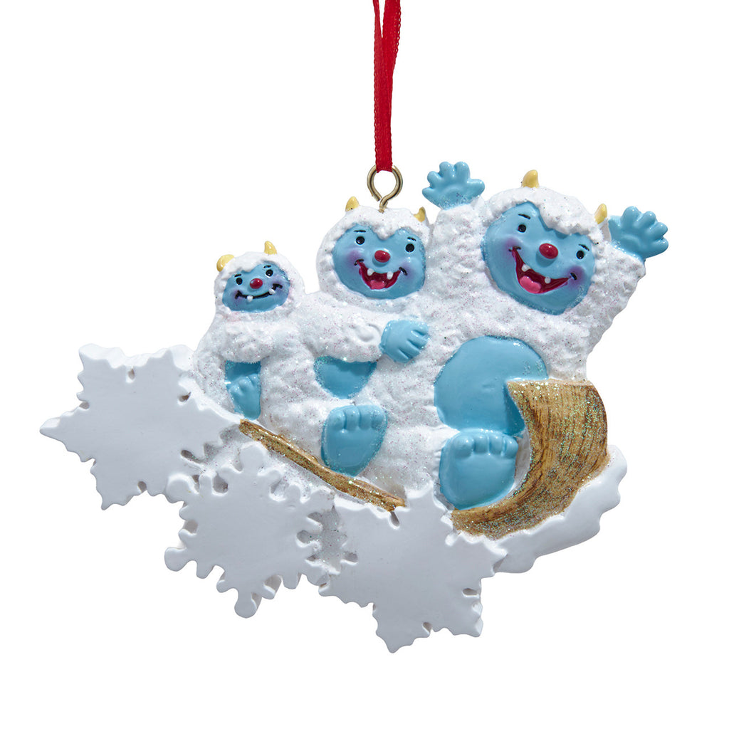 Coming Soon!!! Yeti Family of 3 Sledding