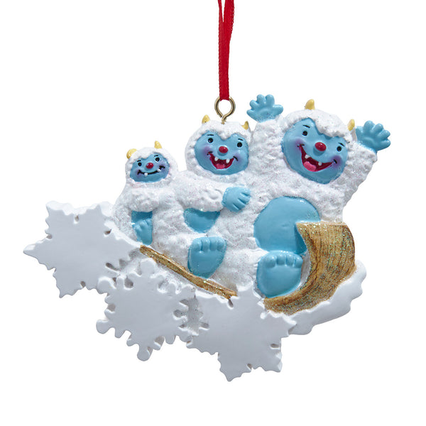 Coming Soon!!! Yeti Family of 3 Sledding
