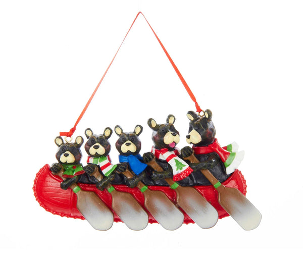 NEW!!! Bear Family of 5 in Canoe